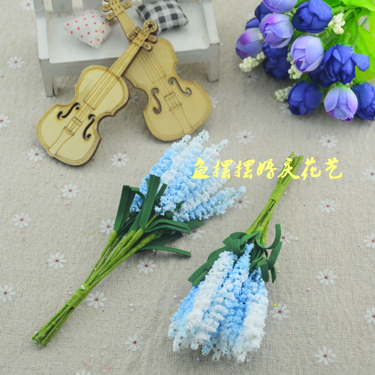 DIY vòng hoa chất liệu hoa giả hoa oải hương PE sao cô dâu boutonniere cổ tay hoa trang trí đám cưới hoa - Hoa nhân tạo / Cây / Trái cây hoa giả để bàn