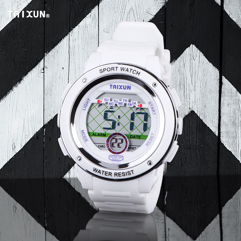 Children's watch female student 2021 female model waterproof anti-fall luminous multi-function primary school student electronic watch boy and girl