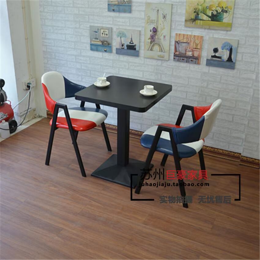 Đàm phán trắng nhỏ bàn tròn bàn cà phê món tráng miệng cửa hàng bàn ăn nhanh và ghế kết hợp triển lãm bàn tiếp tân - Bàn bàn để máy tính đơn giản