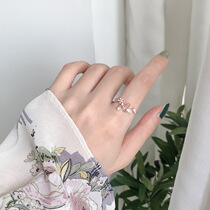 Fugitive princess ring High level Sensation of non-colour lukewarm wind Advanced Adjustable Andromeda Circle Ring suitable for hand roughing