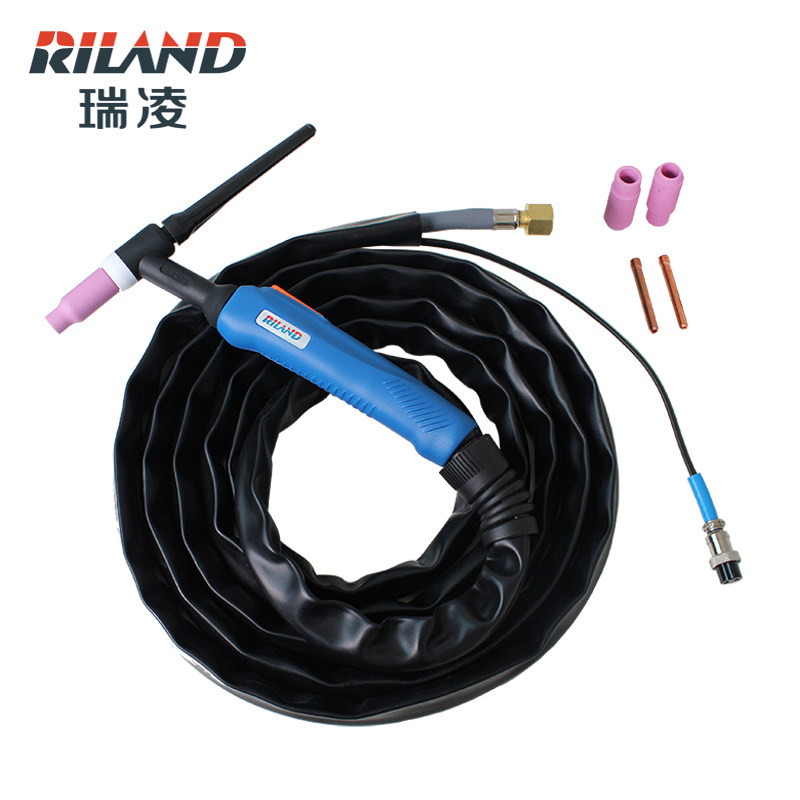 máy hàn inox không dùng khí Ruiling phụ kiện máy hàn hồ quang argon Súng hàn hồ quang argon tig26 hàn tay cầm dòng súng làm mát bằng không khí 4 mét/8 mét Ruiling phụ kiện chính hãng máy hàn inox mỏng hàn tích