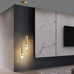 Casual Modern Bedroom Bedside Chandelier Scandinavian Study Reading Lamp with Spotlight Popular Creative Long Line Small Chandelier