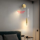 Light Luxury Bedroom Bedside Lamp Wall Lamp Simple Modern Study Reading with Spotlight Nordic Creative Led Pendant Lighting