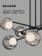 Living Room Chandelier 2025 New Model Italian Minimalist High-End Dining Room Lamp Magic Bean Molecular Lamp Main Hall Light