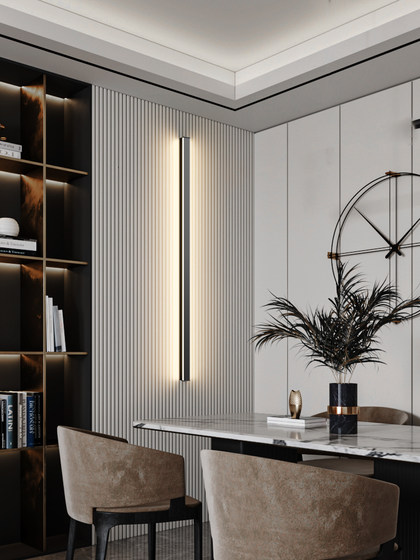 Simple Modern Minimalist Long Strip Wall Lamp Bedroom Bedside Wall Lamp Hotel Corridor Staircase Decoration Creative Led Lighting