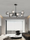 Italian minimalist living room chandelier modern minimalist hall magic bean molecular chandelier high-end light luxury whole house package light