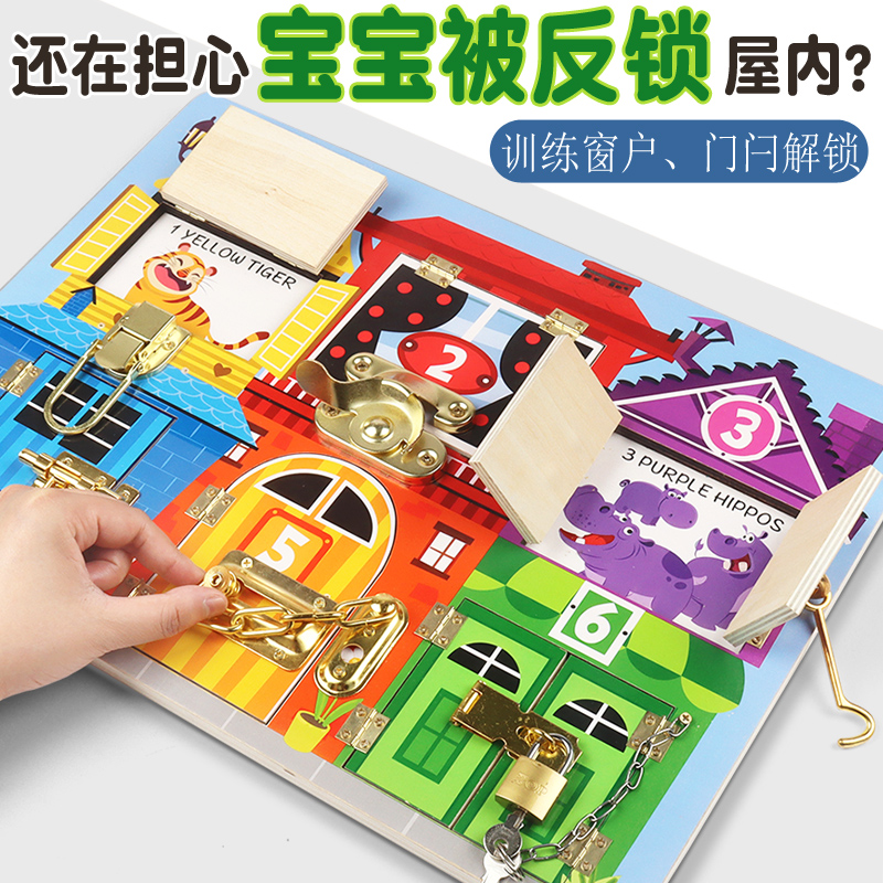 Busy Plate Diy Accessories Baby One Year Old 2 Young Children 3 Mon Early Teach Children Busyboard House Unlock Toys-Taobao