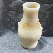Old-fashioned jade crafts classical jade carving Xiu jade ornaments high ancient jade old jade old collection jade playing with old jade vase
