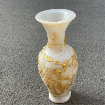 Old antique Xiu jade stone carving crafts old high ancient jade old jade antique Ming and Qing jade jade vase