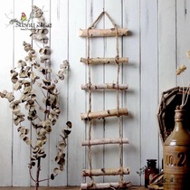 Kindergarten Wall Decoration Countryside Farmhouse Lewon Eco Nature Style Pendant Accessories * Pure Handmade Log Stairs Hangings