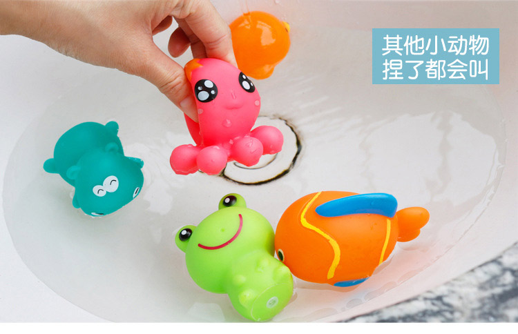 Đồ chơi trẻ em tắm, trẻ sơ sinh, hồ bơi, đồ chơi, động vật nhỏ, nhào, đồ chơi tưới nước, 6 gói bể bơi thành cao cho bé