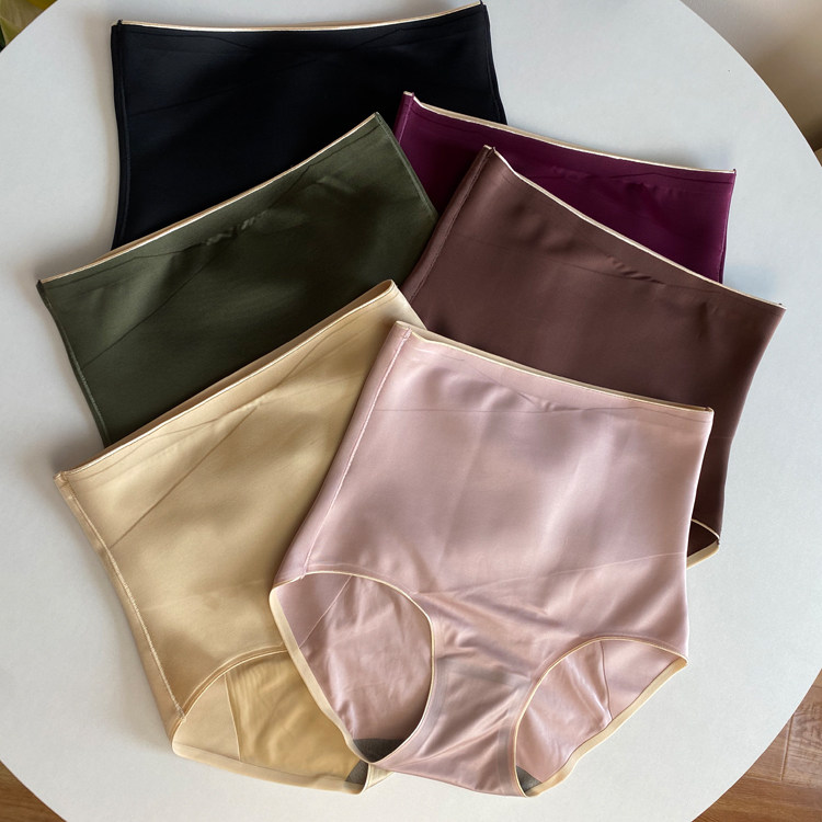 High waist collection One-piece minimalist collection of cross 3D honey peach hip no-scratched graphene bottom staid hip triangular beauty body pants