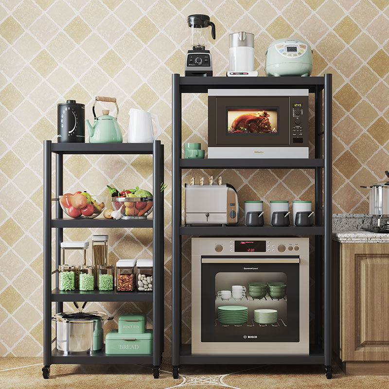 Kitchen shelf floor multilayer household disinfection appliances microwave oven oven rack multifunctional storage cabinet