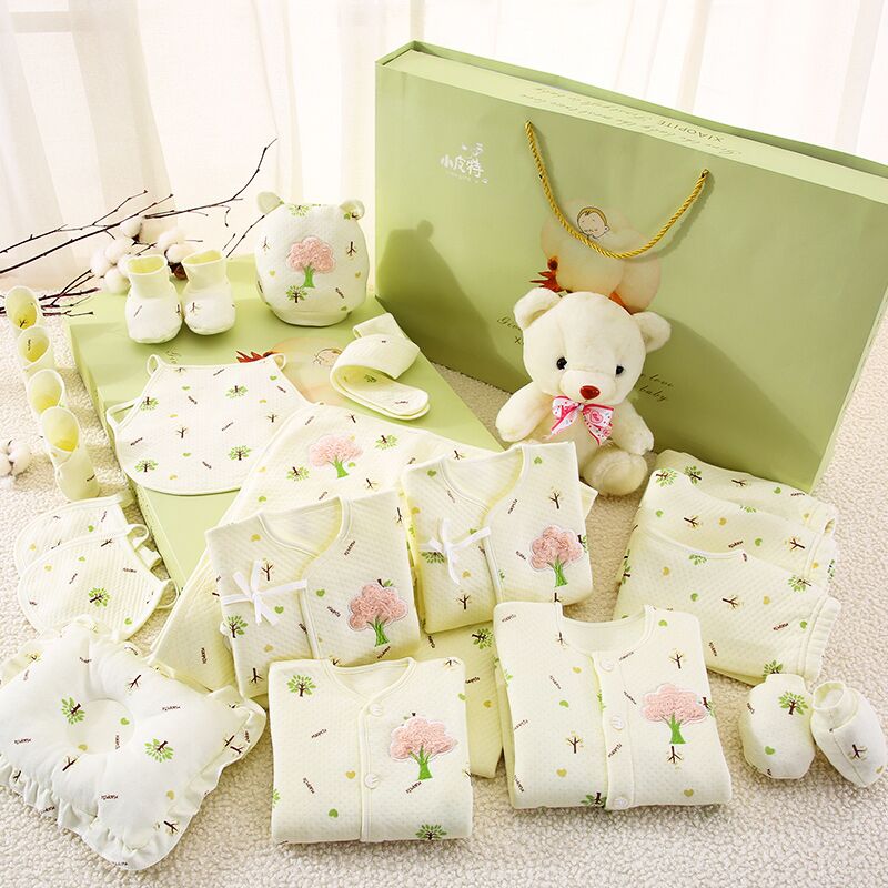 Baby clothes set box newborn gift box autumn winter set newborn newborn baby full moon meet gift supplies