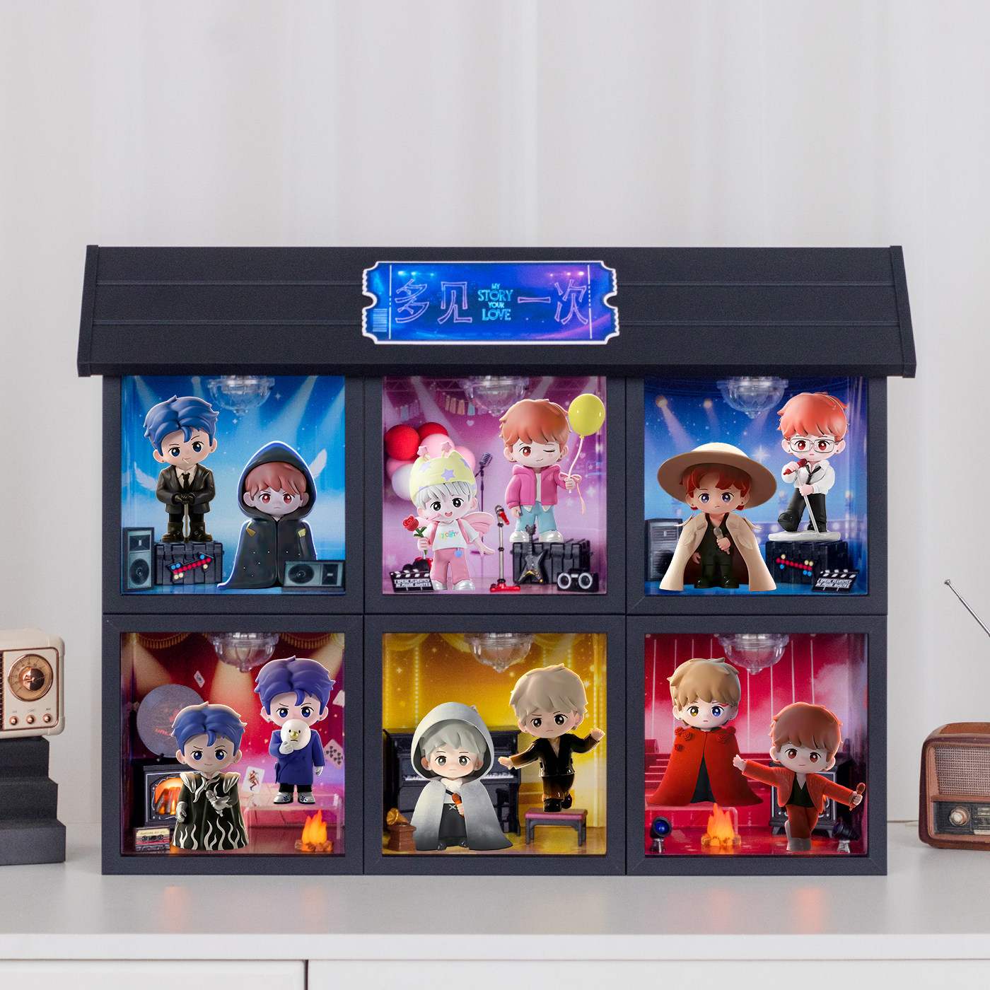 檀健次演唱会纪念收藏，专属盲盒手办展示盒🎁🎉-盲盒场景道具娃屋-淘宝