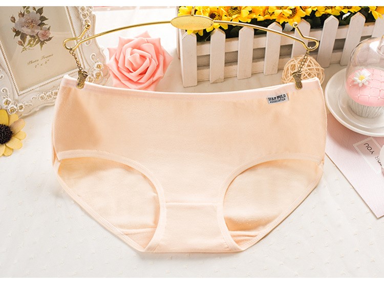 Quần lót cotton 5 hộp nữ thấp eo giữa eo tam giác Quần cotton sinh viên ít phụ nữ 100% hộp quà quần lót phụ nữ