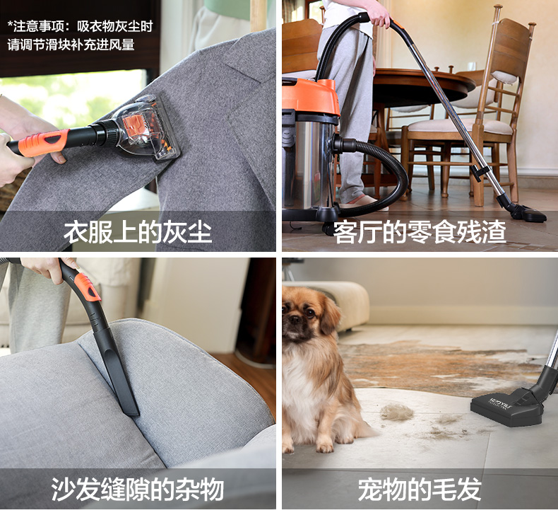 pin robot hút bụi Máy hút bụi Yili trang trí nhà mạnh hộ gia đình nhỏ thương mại công suất cao khô và ướt thổi thảm công nghiệp máy thùng - Máy hút bụi máy hút bụi lau nhà