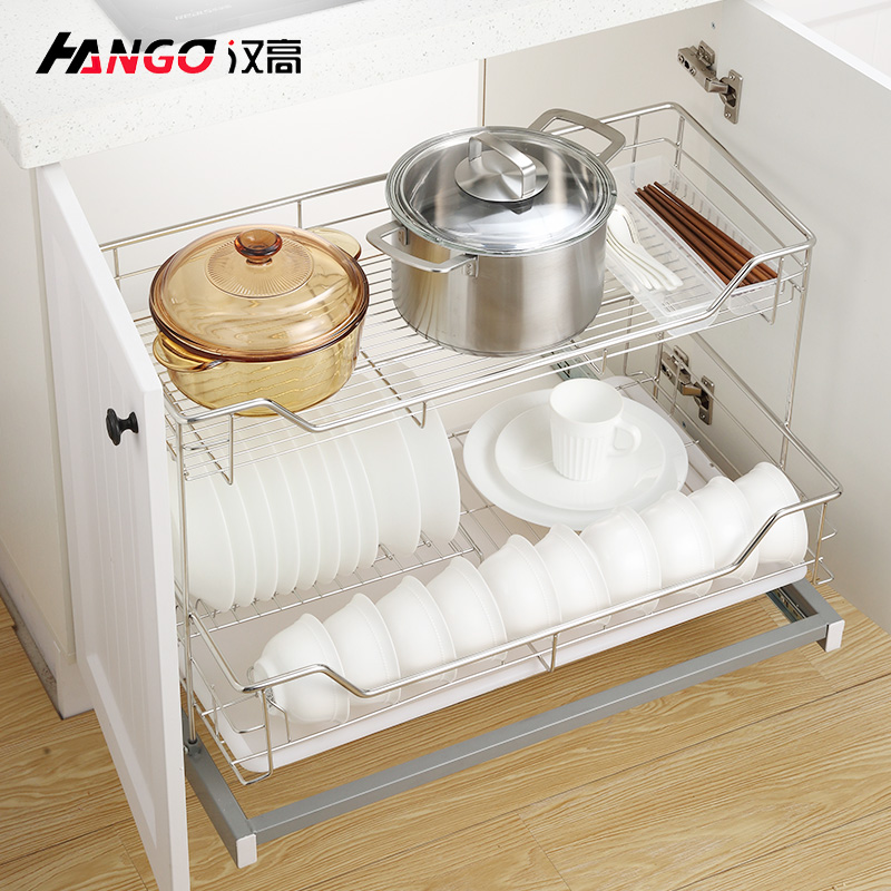Shelves Stainless Steel Dishes Baskets Baskets Drawer Open Bowl