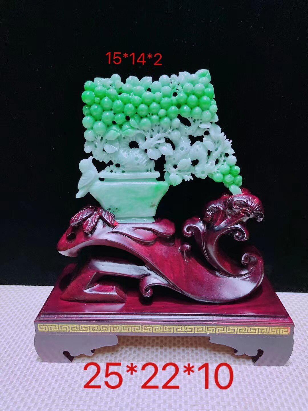 天然翡翠冰糯種精雕人物山水擺件佛公財神貔貅玉石雕刻