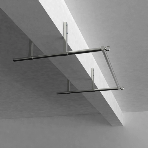 Длинный двусторонний турник из нержавеющей стали для спортзала