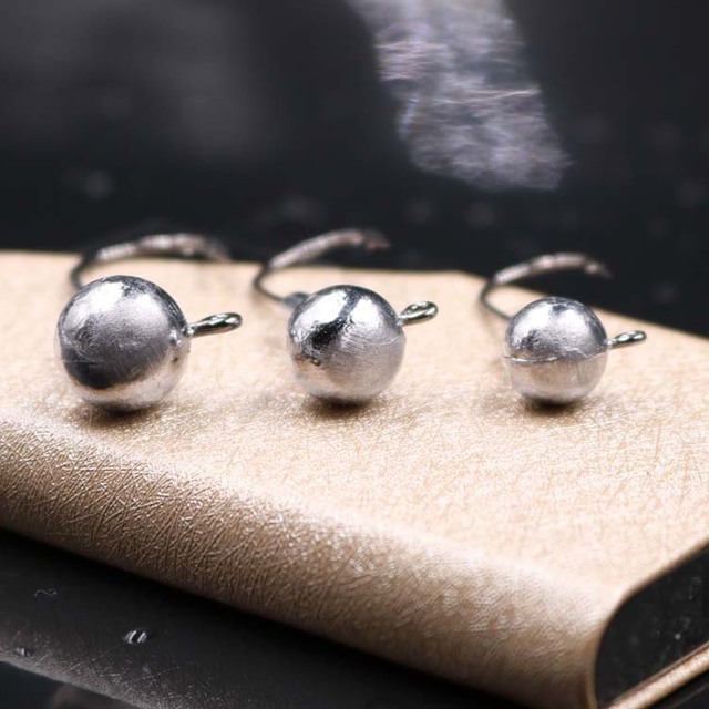 Micro-material fine home lead head hook sharp natural color lead head hook soft bait Mouth army fish red eye teething road subhook