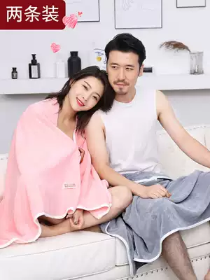 2 large bath towels for adult men and women couples quick-drying large-size household than cotton absorbent cotton does not lose hair oversized towel women