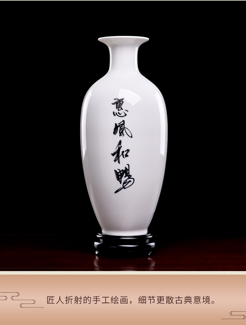 Oriental soil hand - made ceramics vase furnishing articles of new Chinese style living room TV cabinet/Chinese bottle ornament