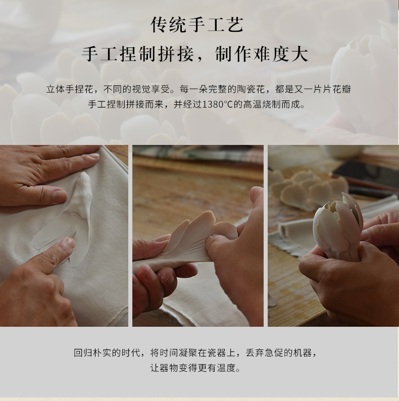 Eastern traditional clay ceramic checking crafts gift furnishing articles version into key-2 luxury double/great luck or a blessing