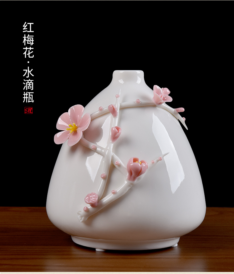 The east mud new Chinese ceramics are dried flowers wine home furnishing articles Chinese wind sitting room vase decoration