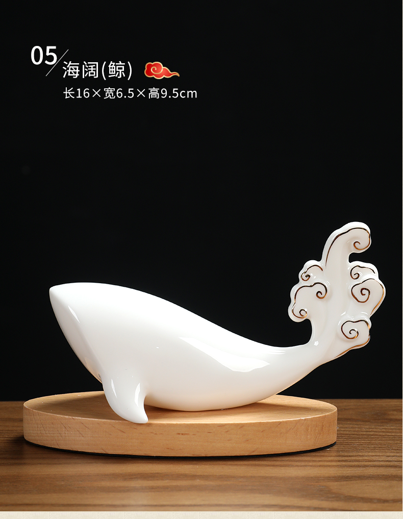 Oriental clay ceramic mascot mouse small place, a 2020 year of the rat New year gifts/cloud a night light