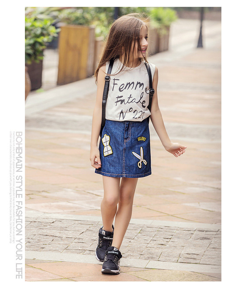 Jupe fillette LOUISDOG en toile - Ref 2049697 Image 13