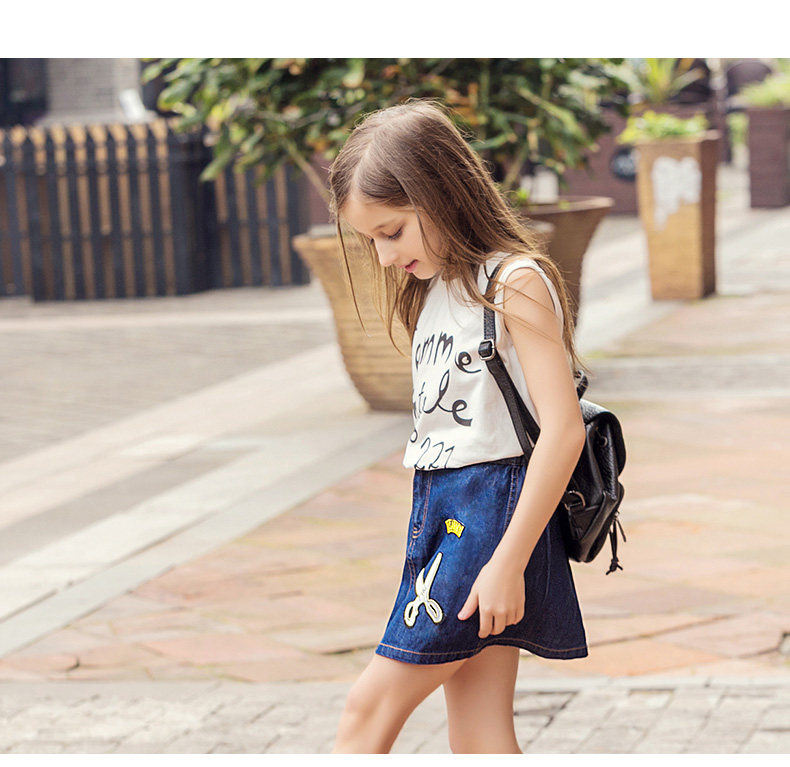 Jupe fillette LOUISDOG en toile - Ref 2049697 Image 11