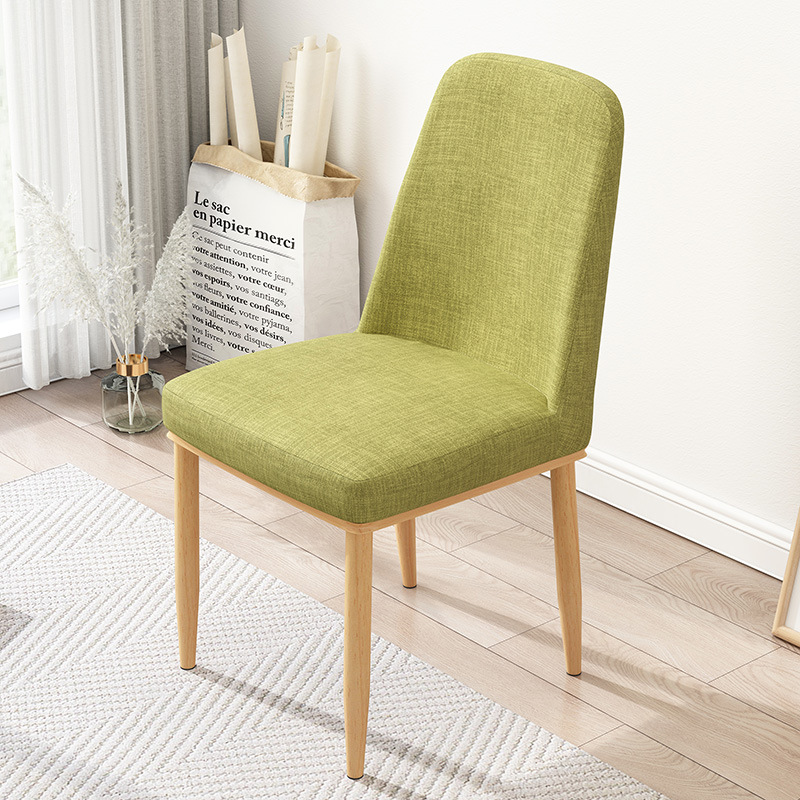 Nordic Chair Backrest Home Desk Chair Mesh Red Negotiation Table And Chairs Dining Room Modern Brief Imitation Solid Wood Dining Chair Stool