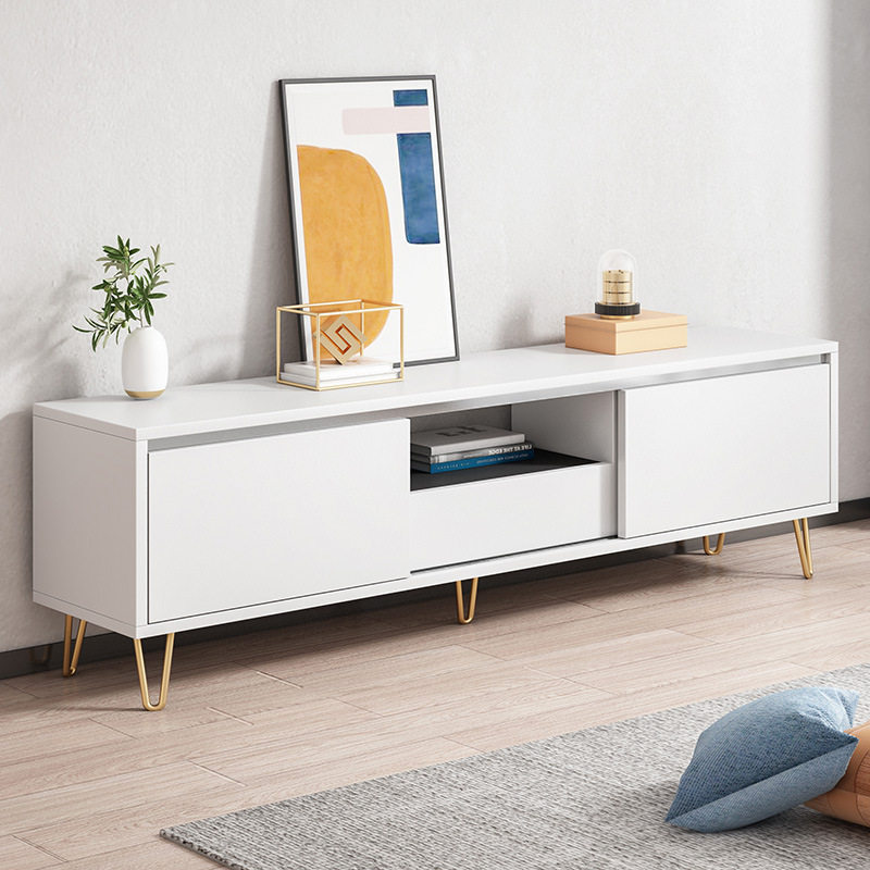 Light Extravagant TV Cabinet Modern Minimalist Side Cabinet Combination Wall Cabinet Ins Tea Table TV Enclosure Small Family-style Living Room Cabinet