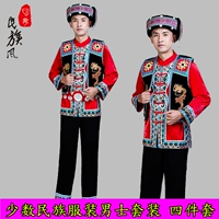 Quần áo dân tộc thiểu số, nam giới trưởng thành, phong cách Trung Quốc, cậu bé, Đại, Tujia, màn trình diễn nhảy mới, màn trình diễn đồ dân tộc