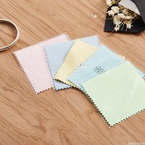 No scratches 8 * 8CM deerskin velvet silver polishing cloth each independent OPP packaging can be customized LOGO
