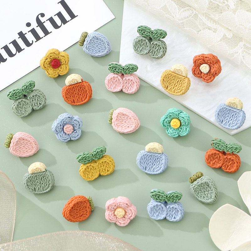 Children's button cute cartoon wool pattern small button children's clothing sweater coat button decoration accessories
