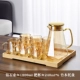 Diamond Pot 1,8L+Diamond Pivered Cup 6+Bamboo Tea Disk