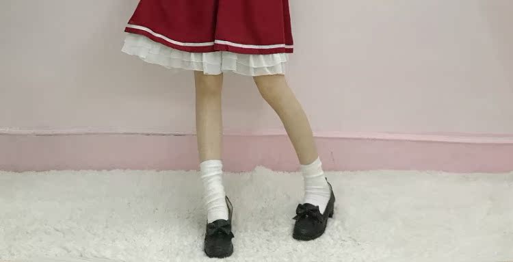 Phụ nữ Nhật Bản mặc váy mùa thu 2018 mới cổ áo hải quân retro lỏng lẻo dài tay học sinh một từ váy thủy triều 	váy buộc dây eo