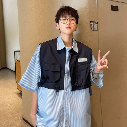 Комплект, японская рубашка для отдыха