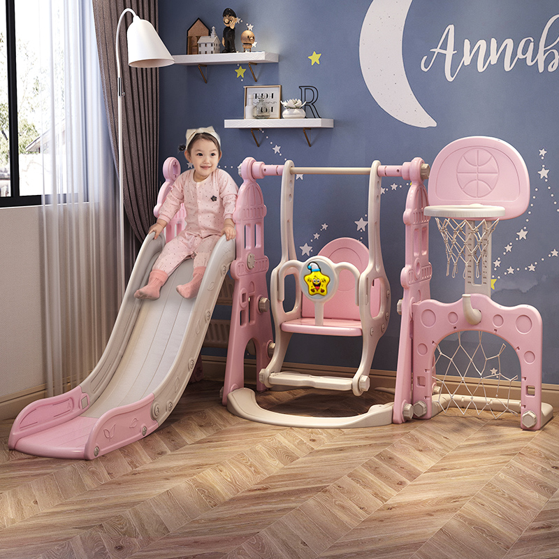Children's sliding slide swing combination slide indoor outdoor home baby amusement park small baby toys
