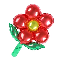 Красные полосы листья пять лепестков