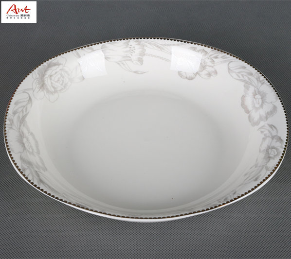 Arst/ya cheng DE proud snow winter jasmine 8 oval plate set tableware soup plate, ceramic plate ear plate abalone plate