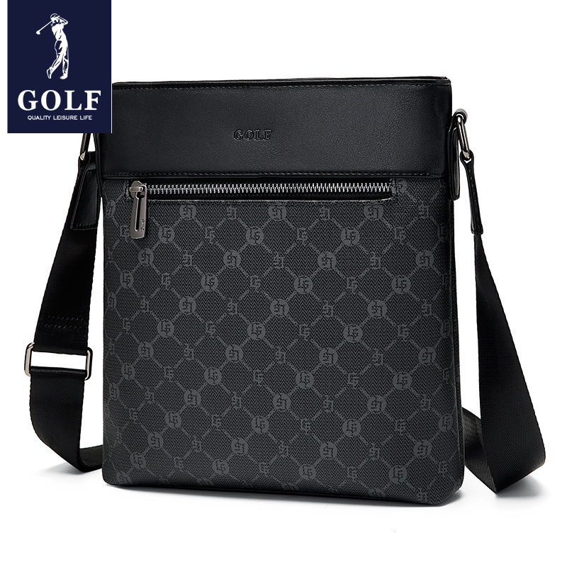 Golf Crossbody Bag for Men, New Business Bag, Casual Printed Shoulder Bag, Men's Bag, Vintage Small Backpack, Fashionable