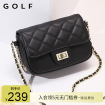 GOLF bag 2021 new shoulder bag womens wild ins shoulder bag diamond chain bag leather small square bag tide
