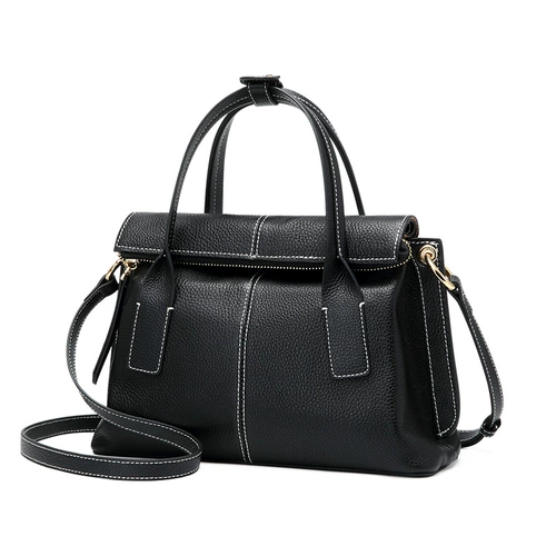 GOLF/高尔夫 Кожаная вместительная и большая модная сумка на одно плечо, из натуральной кожи, воловья кожа