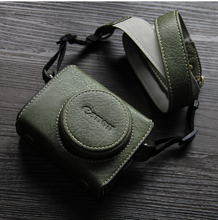 new luxury handwork Camera PU leather Bag Body BOX Case For canon