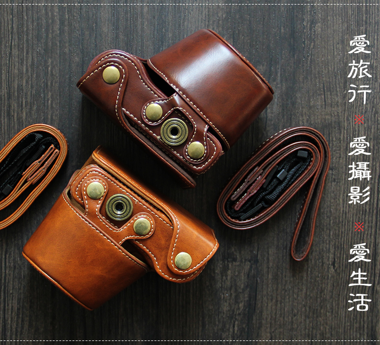 Sony A6000 túi máy ảnh vi đơn ILCE-a6000L a5000 a5100l a6300 Leather Case - Phụ kiện máy ảnh kỹ thuật số balo máy ảnh lowepro