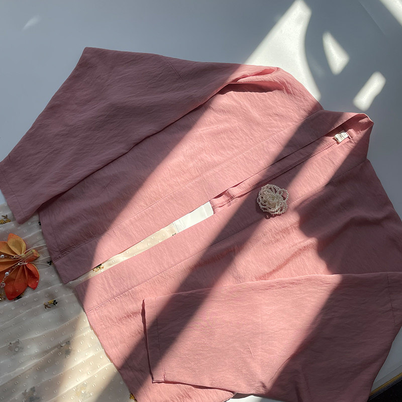 Sanqiu Shili Original Hanfu Womens Spring Summer Autumn Song Dynasty Cotton Airplane Sleeves