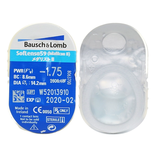 博士伦 Комфортные невидимые прозрачные импортные очки, 3 штук